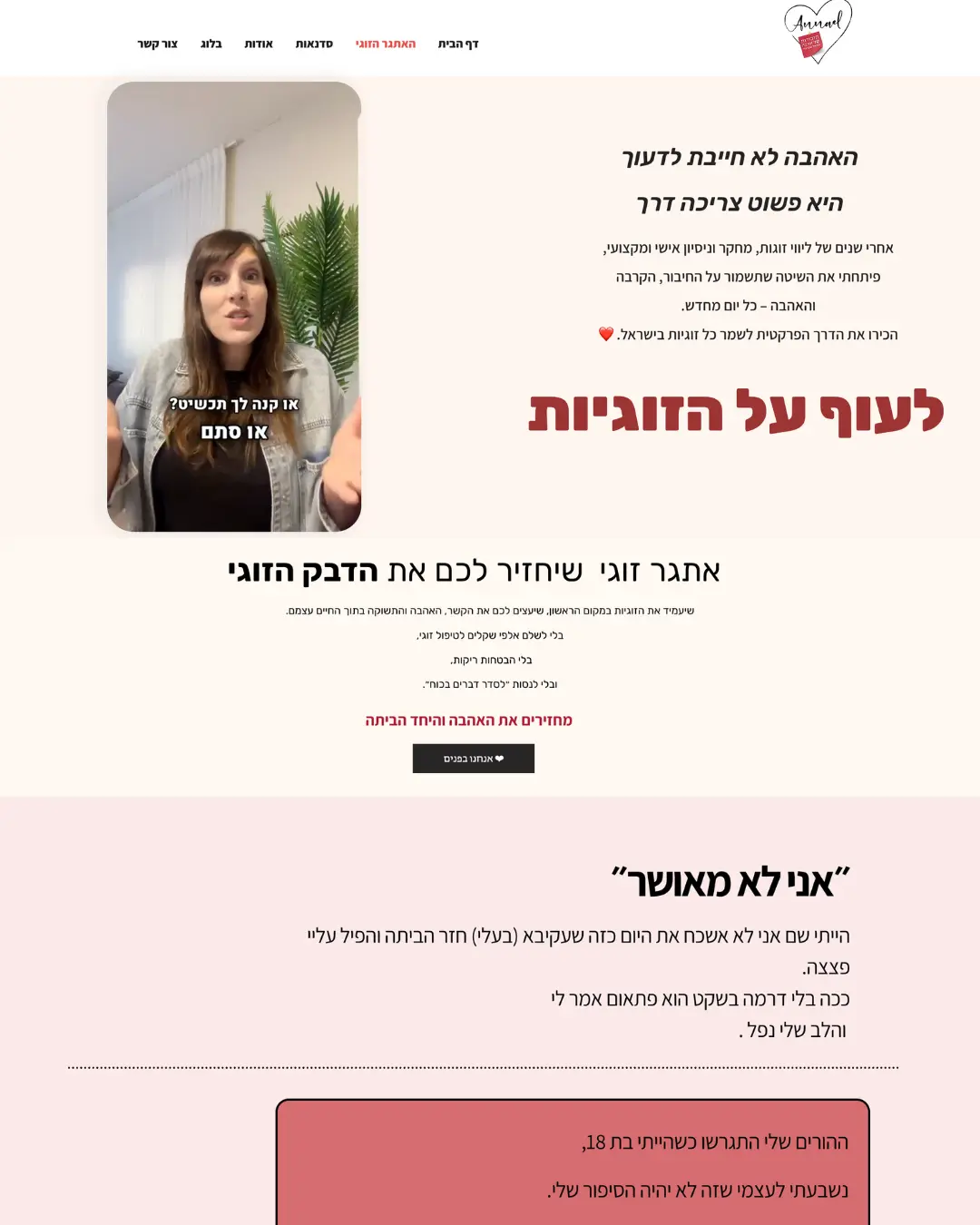 דוגמת פרויקט עיצוב אתרים 2