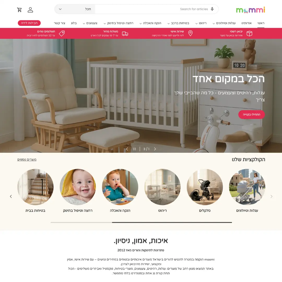 דוגמת פרויקט עיצוב אתרים 6